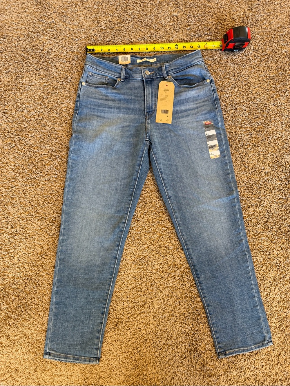 Levi's Blue Classic Crop Jeans
